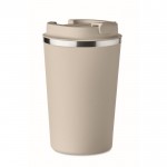 Mug isotherme personnalisé en inox couleur beige