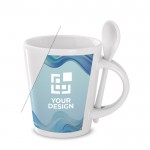 Sublimation tasse avec cuillère de 300ml avec zone d'impression