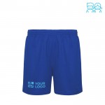 Short de sport 100% polyester pour enfants 140 g/m² Roly avec zone d'impression