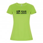 T-shirt technique en 50% polyester recyclé pour femme 135 g/m² Roly avec zone d'impression