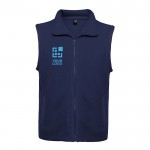 Gilet polaire unisexe en 100% polyester avec col montant 300 g/m² Roly avec zone d'impression