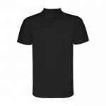 Polo technique en tricot piqué polyester pour homme 150 g/m² Roly couleur noir