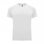 T-shirt technique 100% polyester pour homme 135 g/m² Roly couleur blanc