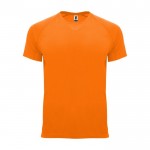 T-shirt technique 100% polyester pour homme 135 g/m² Roly couleur orange fluorescent