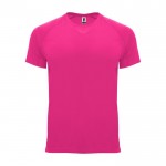 T-shirt technique 100% polyester pour homme 135 g/m² Roly couleur fuchsia fluorescent