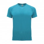 T-shirt technique 100% polyester pour homme 135 g/m² Roly couleur turquoise