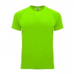 T-shirt technique 100% polyester pour homme 135 g/m² Roly couleur vert fluorescent