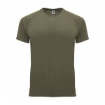 T-shirt technique 100% polyester pour homme 135 g/m² Roly couleur vert militaire