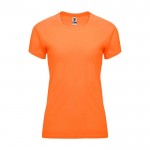 T-shirt technique 100% polyester pour femme 135 g/m² Roly couleur orange fluorescent