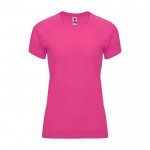 T-shirt technique 100% polyester pour femme 135 g/m² Roly couleur fuchsia fluorescent