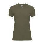 T-shirt technique 100% polyester pour femme 135 g/m² Roly couleur vert militaire