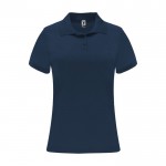 Polo technique en tricot piqué polyester 150 g/m² pour femme Roly couleur bleu marine