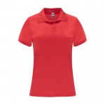 Polo technique en tricot piqué polyester 150 g/m² pour femme Roly couleur rouge