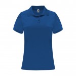 Polo technique en tricot piqué polyester 150 g/m² pour femme Roly couleur bleu roi