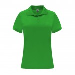 Polo technique en tricot piqué polyester 150 g/m² pour femme Roly couleur vert pomme