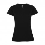 T-shirt technique en tricot piqué pour femme 150 g/m² Roly couleur noir