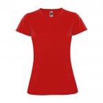 T-shirt technique en tricot piqué pour femme 150 g/m² Roly couleur rouge