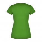 T-shirt technique en tricot piqué pour femme 150 g/m² Roly couleur vert pomme deuxième vue arrière