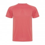 T-shirt technique homme en tricot piqué en polyester 150 g/m² Roly couleur corail