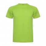 T-shirt technique homme en tricot piqué en polyester 150 g/m² Roly couleur vert lime