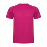 T-shirt technique homme en tricot piqué en polyester 150 g/m² Roly couleur fuchsia