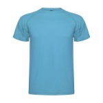 T-shirt technique homme en tricot piqué en polyester 150 g/m² Roly couleur turquoise