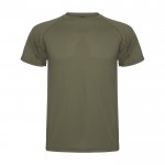 T-shirt technique homme en tricot piqué en polyester 150 g/m² Roly couleur vert militaire