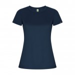 T-shirt technique en 50% polyester recyclé pour femme 135 g/m² Roly couleur bleu marine