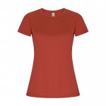 T-shirt technique en 50% polyester recyclé pour femme 135 g/m² Roly couleur rouge