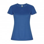 T-shirt technique en 50% polyester recyclé pour femme 135 g/m² Roly couleur bleu roi