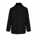 Veste imperméable unisexe en 100% polyester 400 g/m² Roly couleur noir