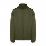 Veste imperméable légère unisexe en polyester 85 g/m² Roly couleur vert militaire