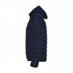 Veste matelassée en polyester avec capuche pour femme 290 g/m² Roly couleur bleu marine vue latérale