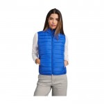 Gilet isolant avec effet duvet en polyester pour femme 290 g/m² Roly couleur bleu électrique image nature morte