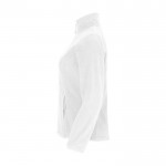 Veste polaire 100% polyester pour femme 300 g/m² Roly couleur blanc vue latérale