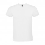 T-shirt unisexe 100% coton à manches courtes 150 g/m² Roly Atomic couleur blanc