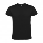 T-shirt unisexe 100% coton à manches courtes 150 g/m² Roly Atomic couleur noir