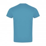 T-shirt unisexe 100% coton à manches courtes 150 g/m² Roly Atomic couleur turquoise deuxième vue arrière