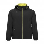 Veste softshell en polyester et élasthanne unisexe 300 g/m² Roly couleur noir