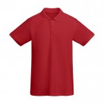 Polo 100% coton biologique en tricot piqué pour homme 210 g/m² Roly couleur rouge