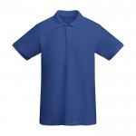 Polo 100% coton biologique en tricot piqué pour homme 210 g/m² Roly couleur bleu roi