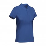 Polo 100% coton biologique en tricot piqué pour femme 210 g/m² Roly couleur bleu roi deuxième vue