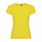 T-shirt en 100% coton en tricot pour femme 155 g/m² Roly couleur jaune