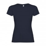 T-shirt en 100% coton en tricot pour femme 155 g/m² Roly couleur bleu marine