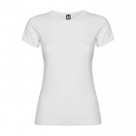 T-shirt en 100% coton en tricot pour femme 155 g/m² Roly couleur blanc