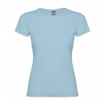 T-shirt en 100% coton en tricot pour femme 155 g/m² Roly couleur bleu ciel