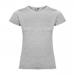 T-shirt en 100% coton en tricot pour femme 155 g/m² Roly couleur gris clair chiné