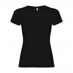 T-shirt en 100% coton en tricot pour femme 155 g/m² Roly couleur noir