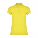 Polo en tricot piqué 100% coton pour femme 200 g/m² Roly couleur jaune