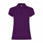 Polo en tricot piqué 100% coton pour femme 200 g/m² Roly couleur mauve